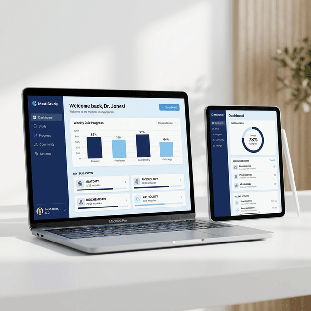 Mockup do dashboard do FMEDCHOICES